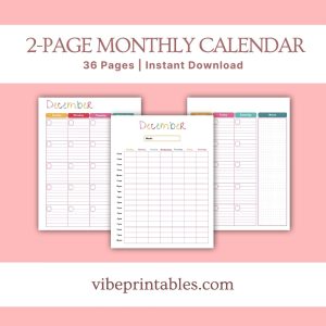 Multicolor Home Management Planner Or Binder