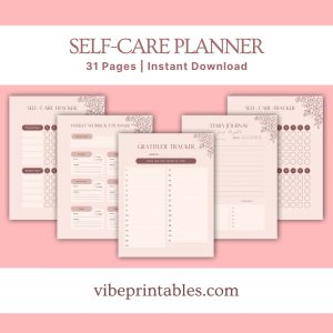 Tan Self-Care Workbook & Planner