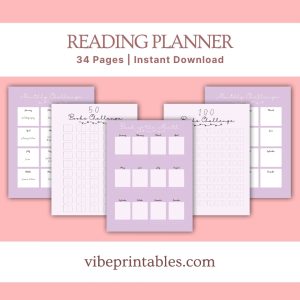 Purple Reading Planner Bundle