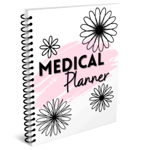 Pink Flower Medical Planner