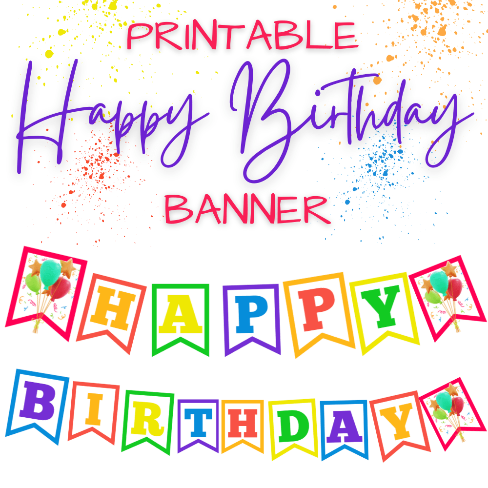 Printable Happy Birthday Banner – vibeprintables.com