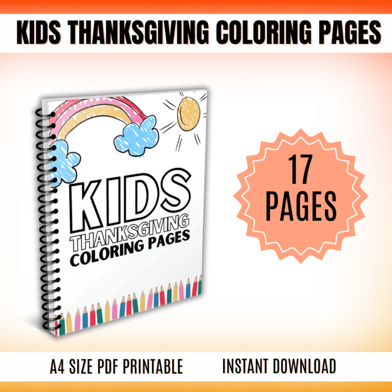 Kids Thanksgiving Coloring Pages