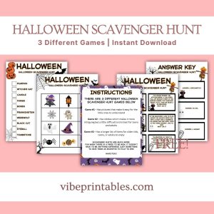 Halloween Scavenger Hunt With Gift Tags