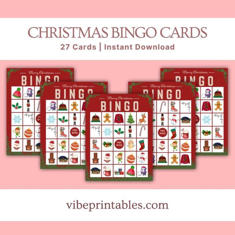 Christmas Bingo Cards Promo Image