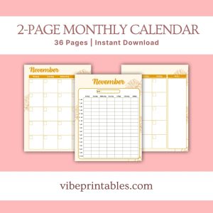 Orange Thanksgiving Planner Or Binder