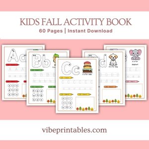 Kids Fall Activity Book