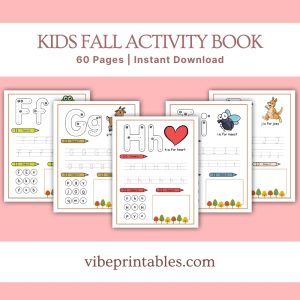 Kids Fall Activity Book