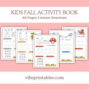 Kids Fall Activity Book