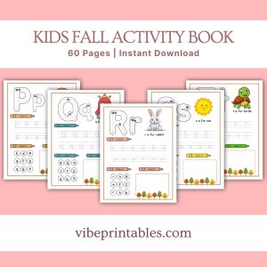 Kids Fall Activity Book