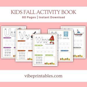 Kids Fall Activity Book