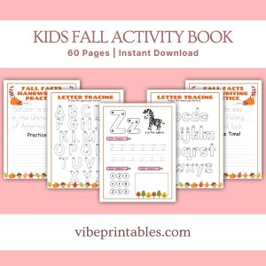 Kids Fall Activity Book