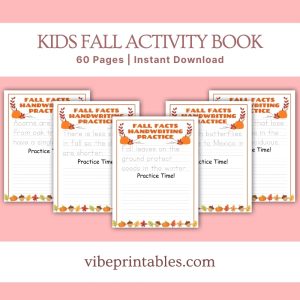 Kids Fall Activity Book