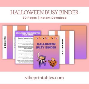 Halloween Busy Binder For Kids