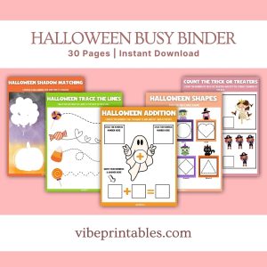 Halloween Busy Binder For Kids