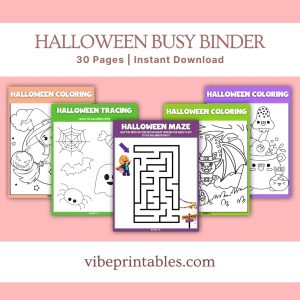 Halloween Busy Binder For Kids