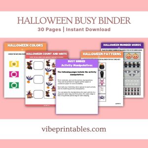 Halloween Busy Binder For Kids