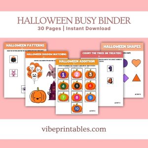 Halloween Busy Binder For Kids