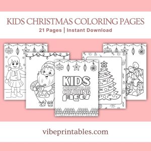 Kids Christmas Coloring Pages