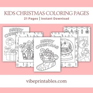 Kids Christmas Coloring Pages