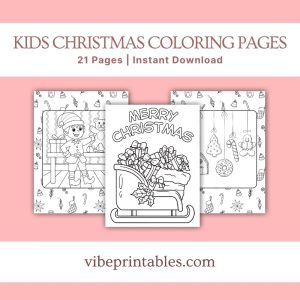 Kids Christmas Coloring Pages