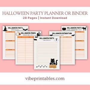 Halloween Party Planner Or Binder