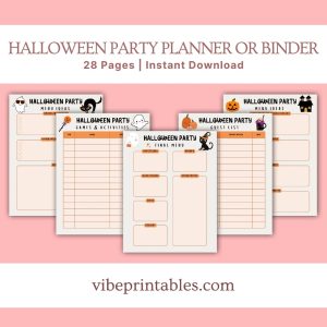 Halloween Party Planner Or Binder