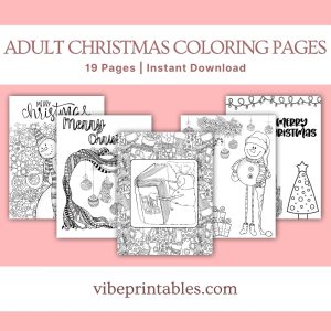 Adult Christmas Coloring Pages