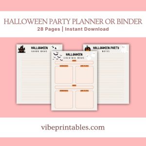 Halloween Party Planner Or Binder