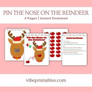 Pin The Nose On The Reindeer