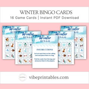 Winter Bingo Cards