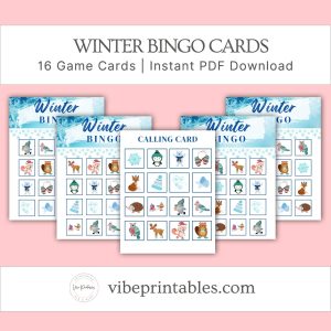 Winter Bingo Cards