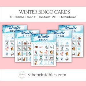 Winter Bingo Cards