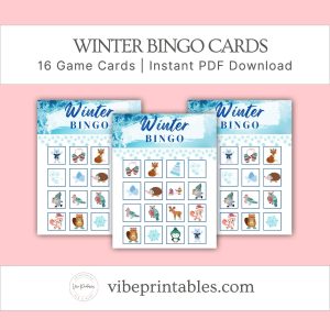 Winter Bingo Cards