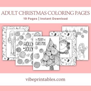 Adult Christmas Coloring Pages