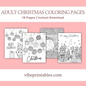 Adult Christmas Coloring Pages