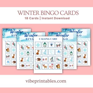 Winter Bingo Cards