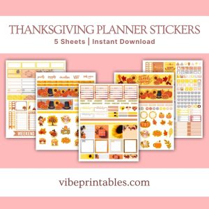 Thanksgiving Planner Stickers