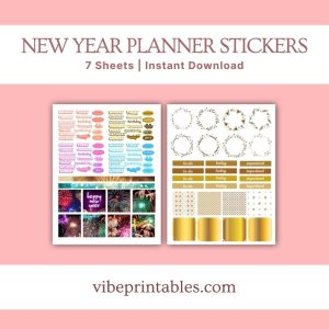 New Year Planner Stickers