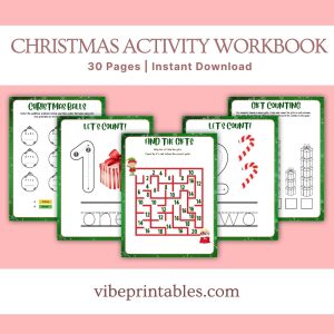 Kids Christmas Activity Workbook