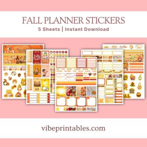 Fall Gnome Planner Stickers