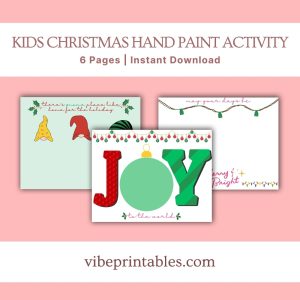 Kids Christmas Hand Paint Activity