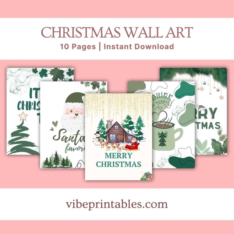 Christmas Wall Art & Merry Christmas Banner