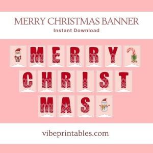 Christmas Wall Art & Merry Christmas Banner