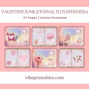 Valentine Junk Journal Plus Ephemera