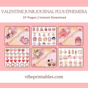 Valentine Junk Journal Plus Ephemera