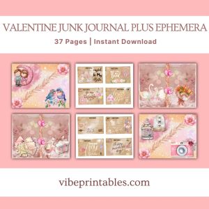 Valentine Junk Journal Plus Ephemera