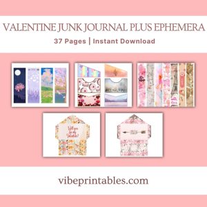 Valentine Junk Journal Plus Ephemera