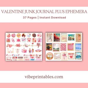 Valentine Junk Journal Plus Ephemera