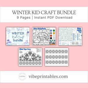 Winter Kid Craft Bundle