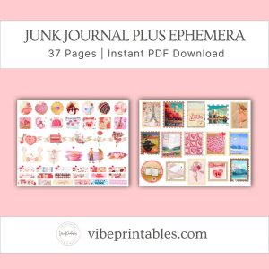 Valentine Junk Journal Plus Ephemera